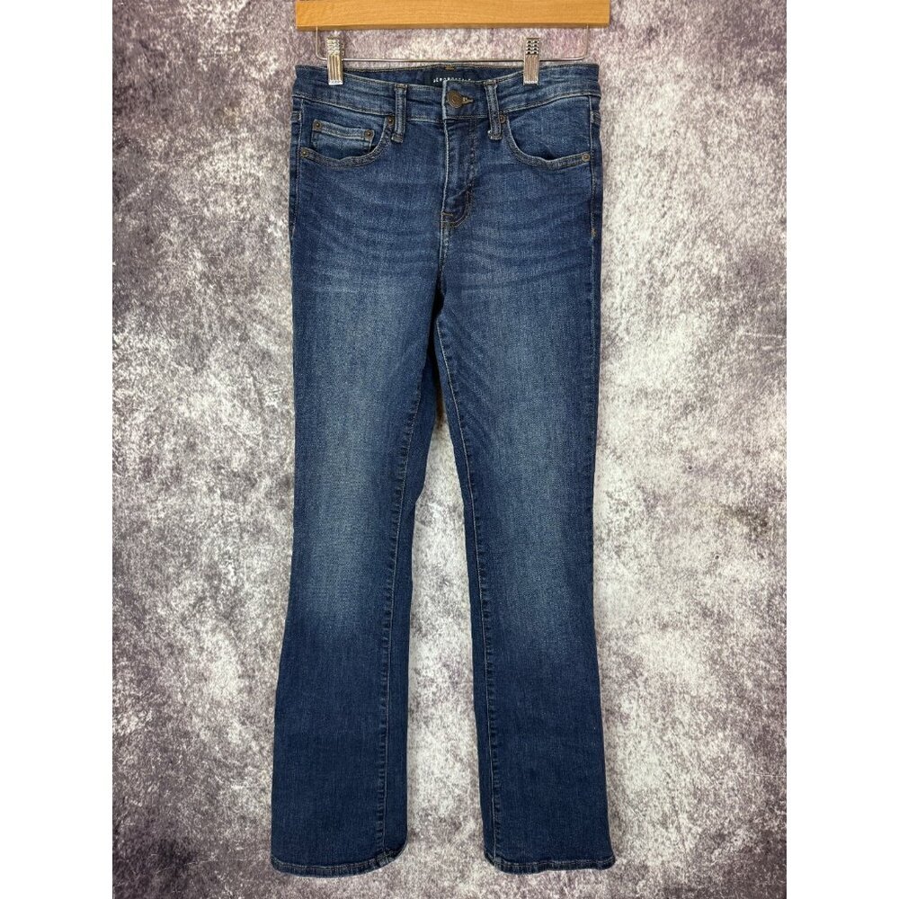 Aeropostale Jeans Women 4 R Dark Denim‎ Mid Rise Boot Western Boho 70s 90s Y2K